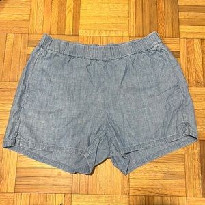 [madewell] pull on chambray shorts, sz S